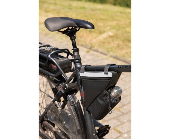 Sacoche réfléchissante pour vélo avec porte bouteille Noir - XD Collection P325.031