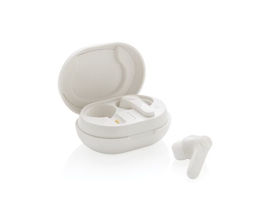 RCS standaard recycled plastic TWS oordoppen Wit - XD Collection P329.673