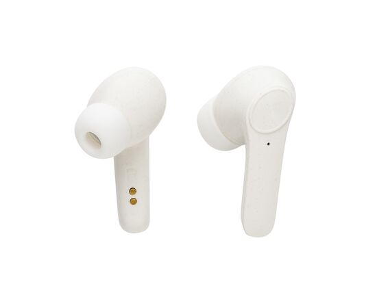 RCS standaard recycled plastic TWS oordoppen Wit - XD Collection P329.673