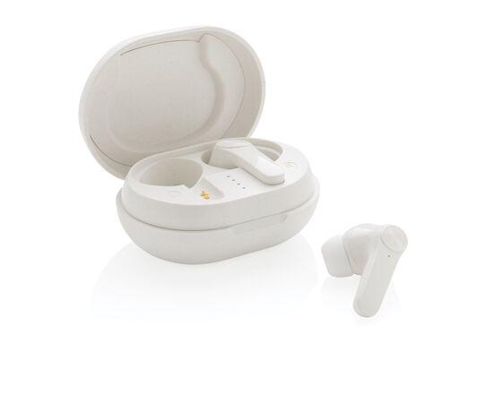 RCS standaard recycled plastic TWS oordoppen Wit - XD Collection P329.673