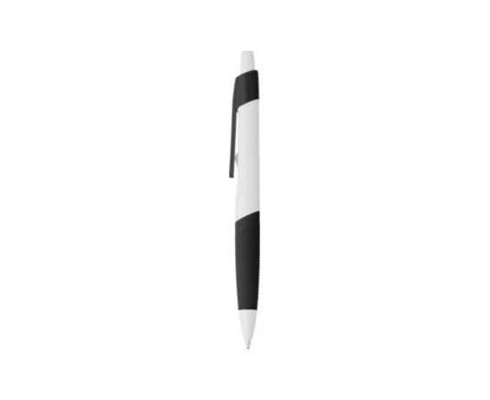Kunststof balpen met rubberen grip Devon Zwart -  593476.001