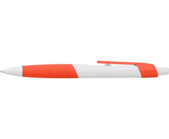 Kunststof balpen met rubberen grip Devon Zwart -  593476.001