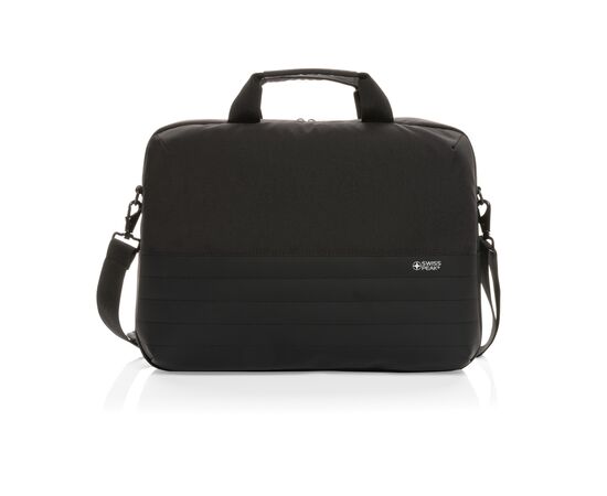 Swiss Peak AWARE™ RFID 15.6'' laptop bag Black - Swiss Peak P763.121