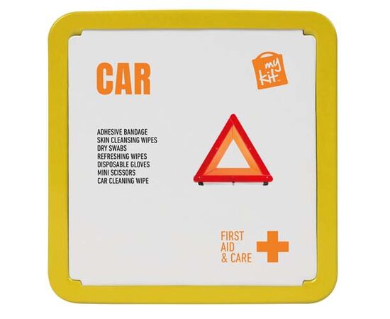 Kit de premiers secours en métal pour voiture MyKit Jaune - MyKit 1Z263211