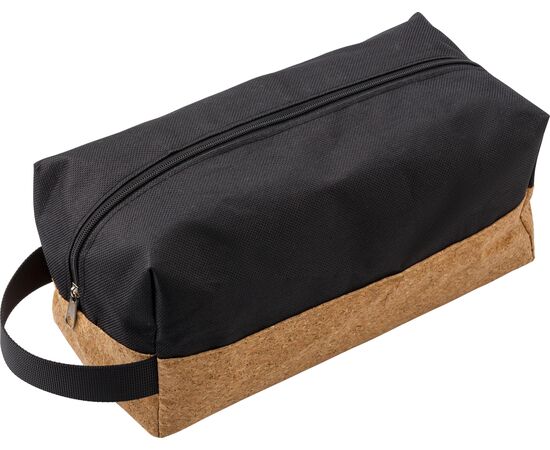 Polyester and cork toilet bag Lynn Black -  676271.001