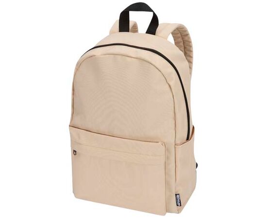 Sac à dos pour ordinateur portable Byron de 16 L et 14" en matériaux recyclés certifiés GRS Oatmeal - Unbranded 13009607