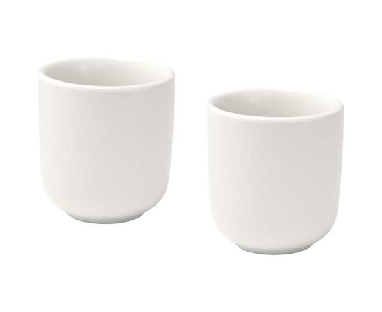 Male 90 ml Keramik Espressotassen – 2er Set Weiß - Seasons 12639701