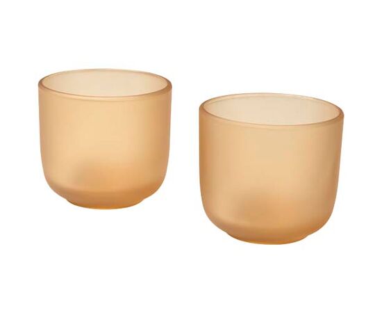 Gobelets en verre Male de 200 ml - lot de 2 Oatmeal - Seasons 12640007