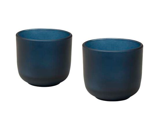 Male 200 ml glass cups - set of 2 Hale blue - Seasons 12640055