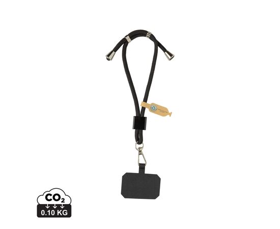 CarryLoop RCS recycled PET adjustable phone holder wristlet Black - XD Collection P302.8401