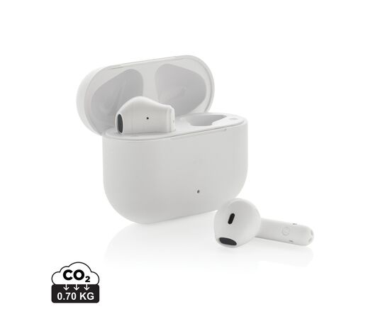 Tunevo kabellose Ohrhörer aus RCS recyceltem Kunststoff Weiß - XD Collection P311.0403