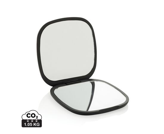 Reflecta RCS recycled plastic make-up mirror Black - XD Collection P457.0401
