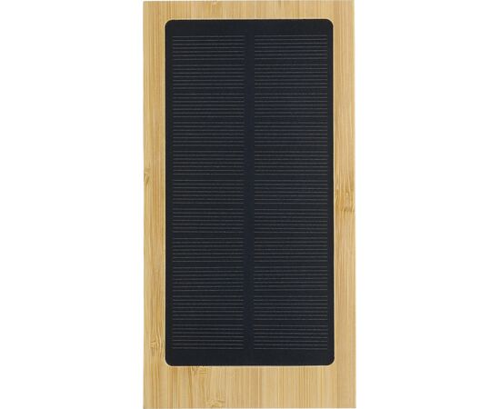 Power Bank solar de bambú Elz Brun -  1266572.011
