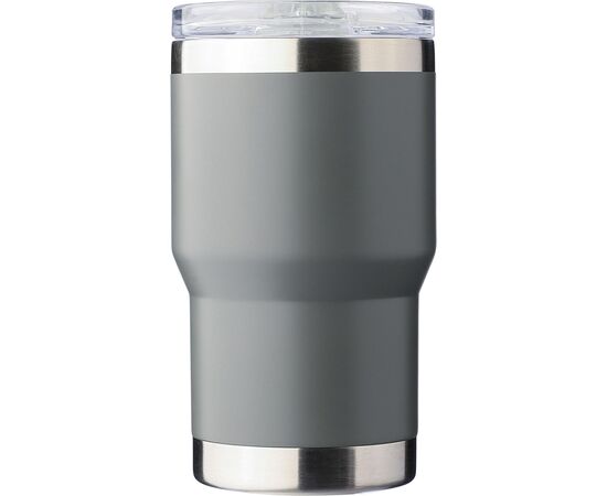 Recycelter Edelstahl-Reisebecher (350 ml) Ayen Grau -  1267375.003