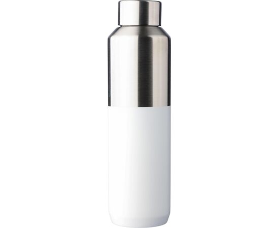 Recycelte doppelwandige Trinkflasche aus Edelstahl (600 ml) Esen Weiß -  1267376.002