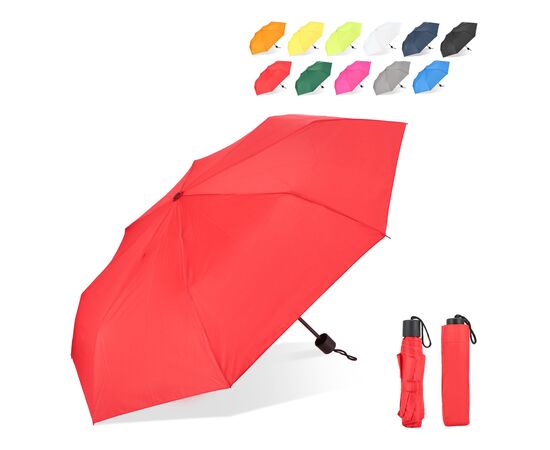 Congo 190T Pongee 21" Faltbarer Regenschirm Weiß -  LT97115-N0001