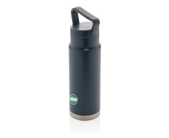Lekvrije vacuümfles on-the-go met handvat Blauw - XD Collection P436.925