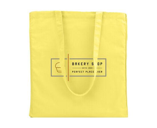 Colour Square Bag sac en coton (160 g/m²) Jaune -  368620
