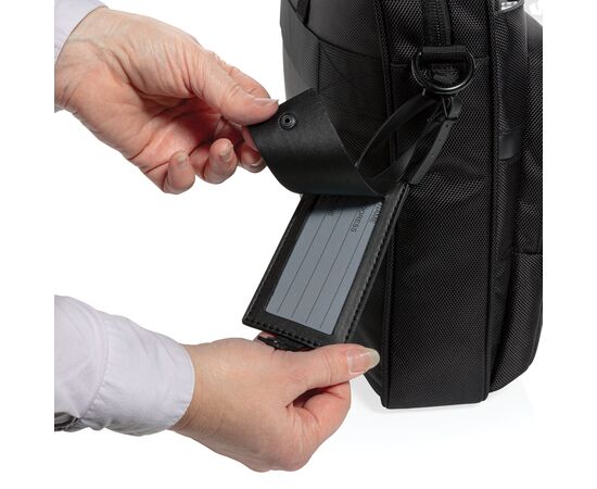 Sac ordinateur 15,6" Voyager en RPET avec anti RFID Noir - Swiss Peak P732.071