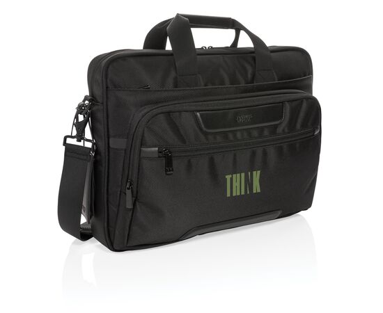 Sac ordinateur 15,6" Voyager en RPET avec anti RFID Noir - Swiss Peak P732.071