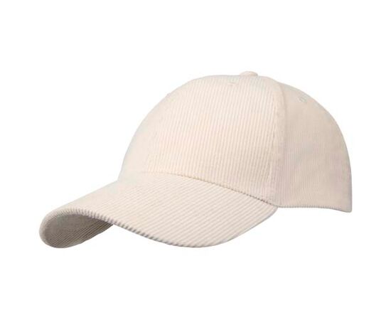 Hutton 6 panel cap van gerecycled corduroy Sandstone - Elevate NXT 11107306