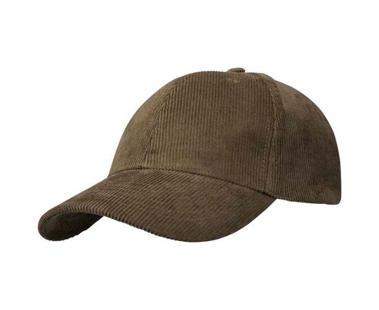 Hutton 6 panel cap van gerecycled corduroy Bosgroen - Elevate NXT 11107364