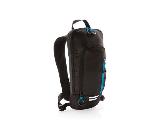Explorer ribstop kleine wandelrugzak 7L PVC-vrij Zwart, Blauw - XD Collection P760.161