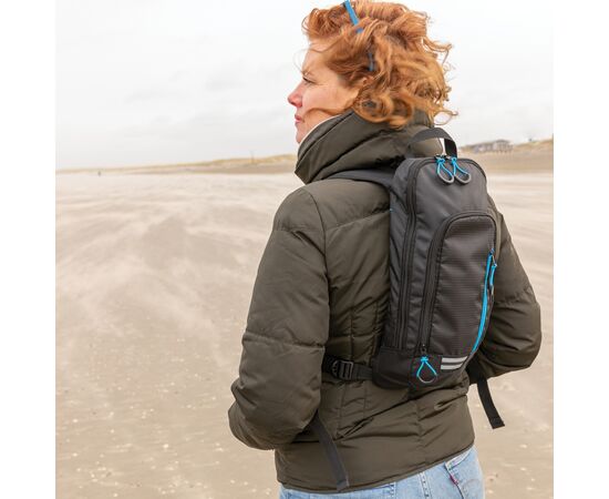 Explorer ribstop kleine wandelrugzak 7L PVC-vrij Zwart, Blauw - XD Collection P760.161