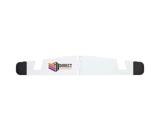 Buna opvouwbare standaard voor tablet en telefoon van gerecycled plastic Wit - Unbranded 10460701