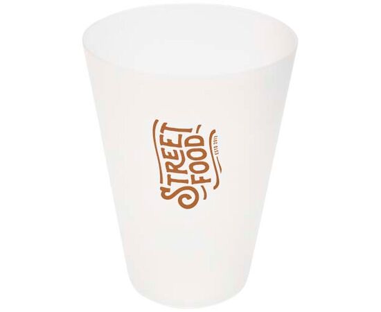 Glastonbury 300 ml reusable plastic cup Frosted clear - Unbranded 10085401
