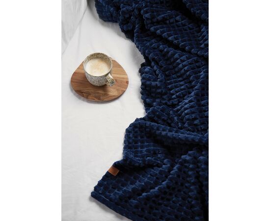 VINGA Couverture / plaid en rPET GRS Branson Bleu foncé - Vinga V404005