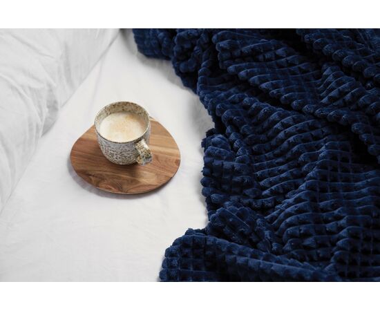 VINGA Couverture / plaid en rPET GRS Branson Bleu foncé - Vinga V404005