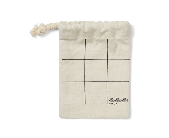 VINGA Tic-Tac-Toe Mini-Spiel Braun - Vinga V453029