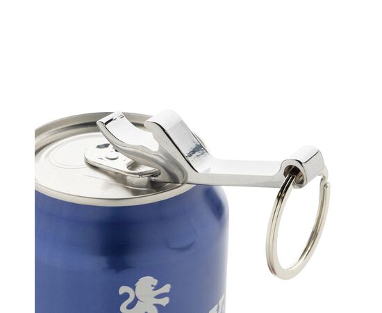 RCS flesopener sleutelhanger van gerecycleerde zinklegering Zilver - XD Collection P191.6002