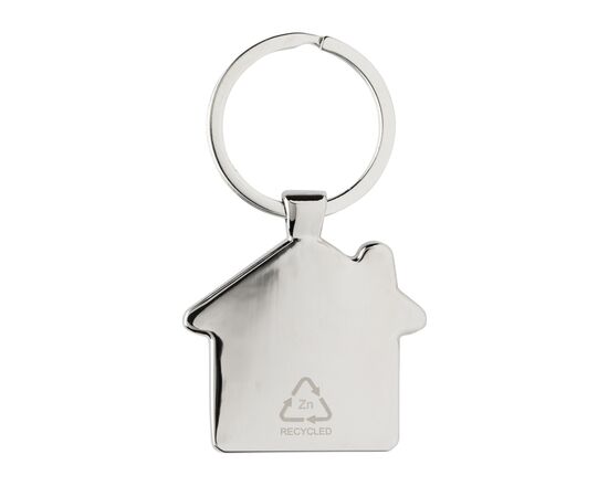 Porte-clés maison en alliage de zinc RCS et bambou Argent, Marron - XD Collection P191.6909