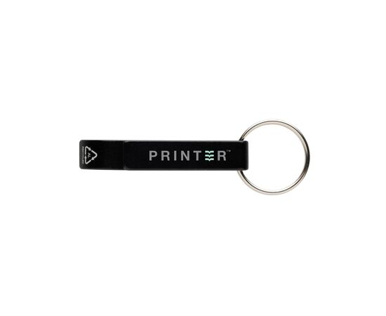 RCS fles- en blikopener van gerecycled aluminium Zwart - XD Collection P191.7201