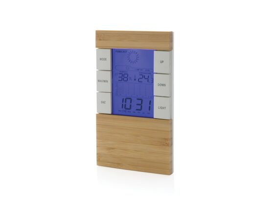 Utah Wetterstation aus RCS rKunststoff & Bambus Braun - XD Collection P279.419