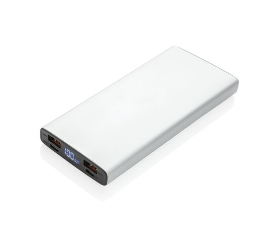 Aluminium 18W 10.000 mAh PD Powerbank Silver - XD Collection P322.242