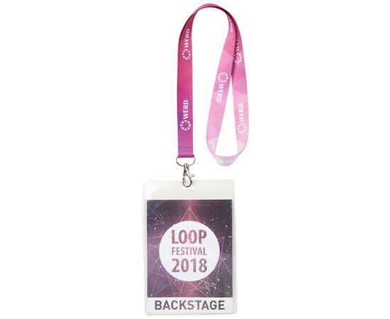 Lana sublimatie lanyard Wit - Unbranded 1PL0010C