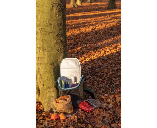 Explorer draagbare outdoor koeltas Zwart, Blauw - XD Collection P422.321
