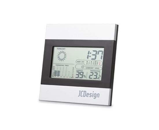 Wetterstation und Uhr Matt silber -  IT3575-16