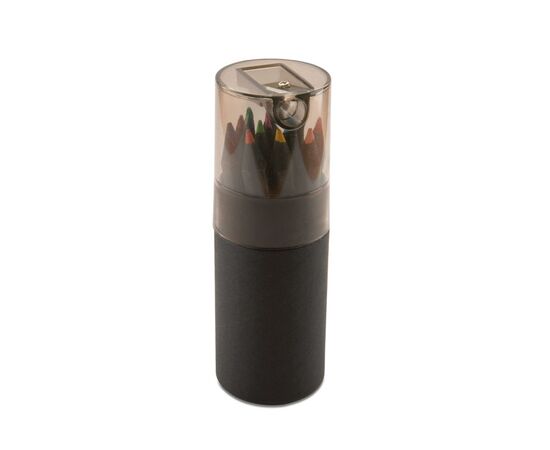 Buntstifteset mit Anspitzer Schwarz -  IT3630-03