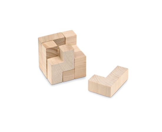 Holzpuzzle im Baumwollbeutel Holz -  KC2585-40
