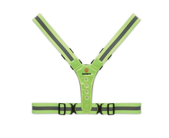 Reflective body belt with LED Neon green -  MO2100-68