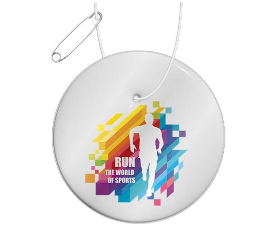 RFX&#8482; H-16 ronde lichtgewicht reflecterende PVC hanger Wit - RFX™ 1PR13301