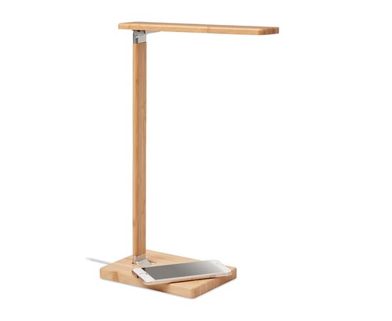 Bureaulamp met oplader 10W Hout -  MO6346-40