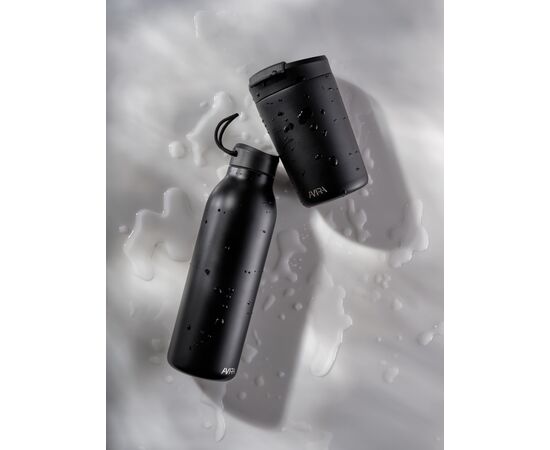 Avira Avior RCS recycelte Stainless-Steel Flasche 500ml Schwarz - Avira P438.001