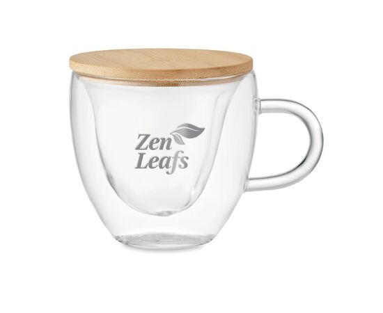 Tasse borosilicaté double paroi Transparent -  MO6937-22