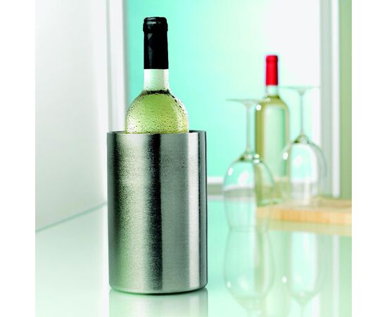 Stainless steel bottle cooler Matt silver -  MO7890-16