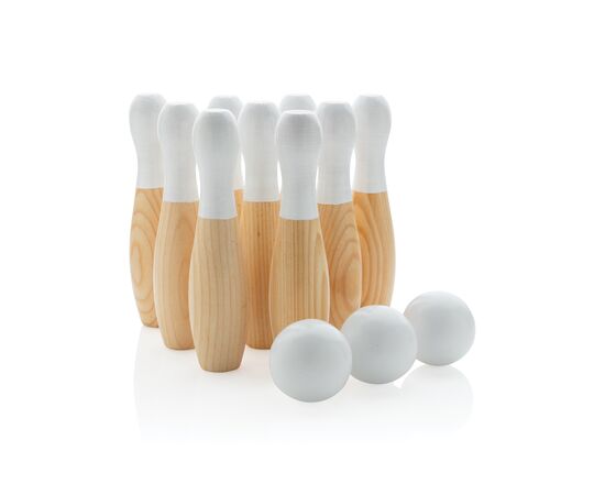 Kegel-Set aus Holz Braun - XD Collection P453.549